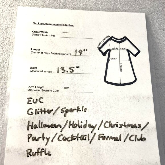 Camila Coelho Revolve Asymmetrical Ruffle Skirt Size Small Black Glitter Witchy - Picture 6 of 9